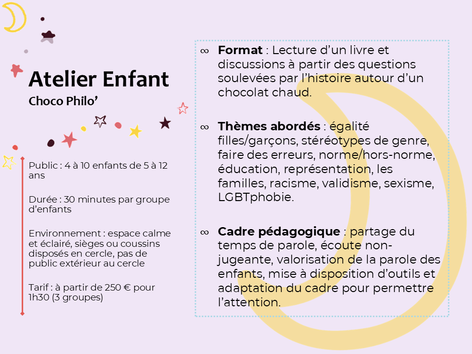 Programme ateliers enfants égalité